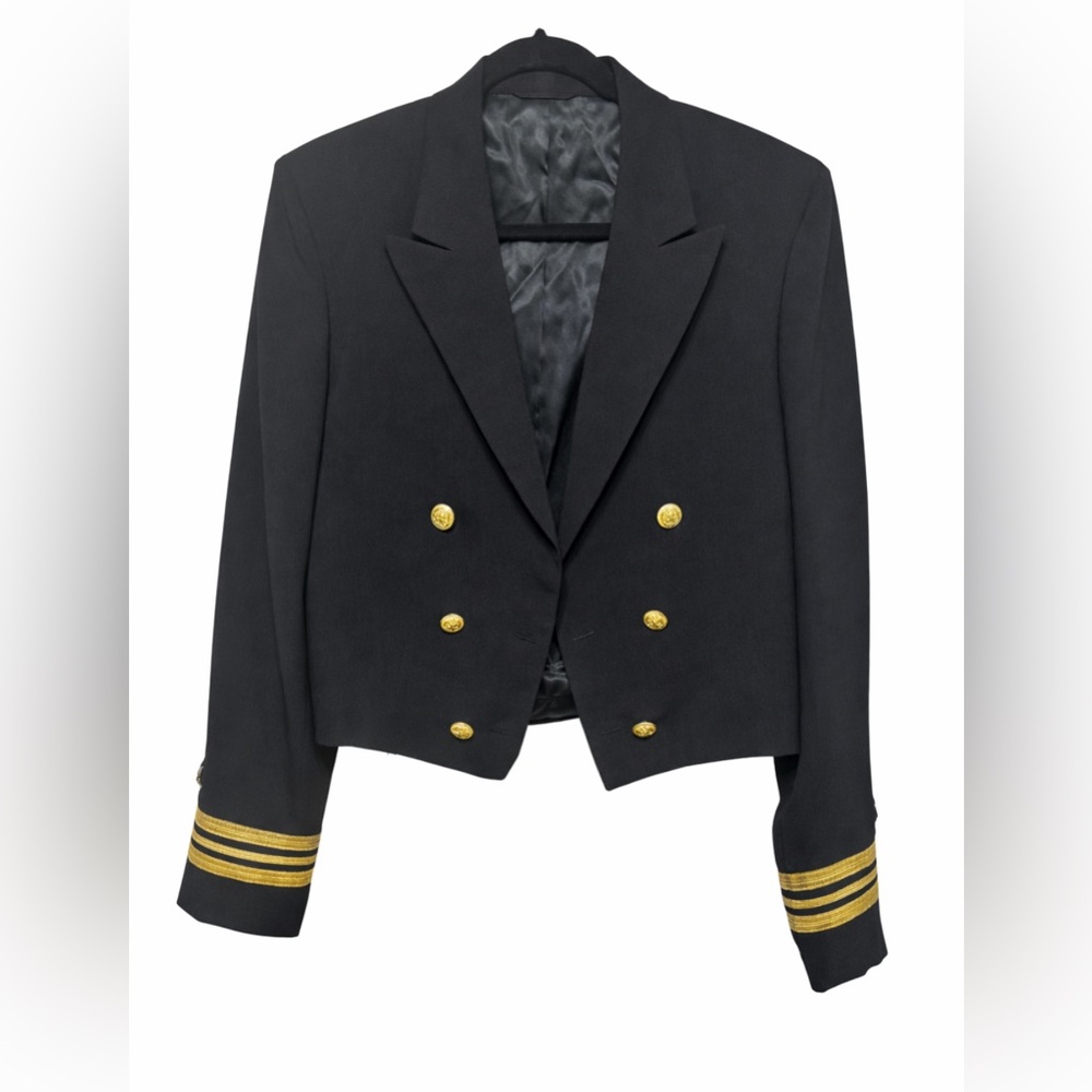 Vintage Lan-C-Air Naval Dress Jacket Military 
Davis Clothing Co 42R